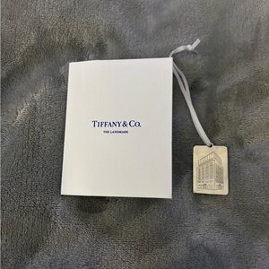 Tiffany & Co. Silver Bookmark with White Ribbon
